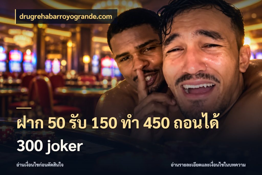 ฝาก 50 รับ 150 ทํา 450 ถอนได้ 300 joker สายโบนัสเลือกจังหวะสนุกได้อย่างไร สไตล์ drugrehabarroyogrande.com