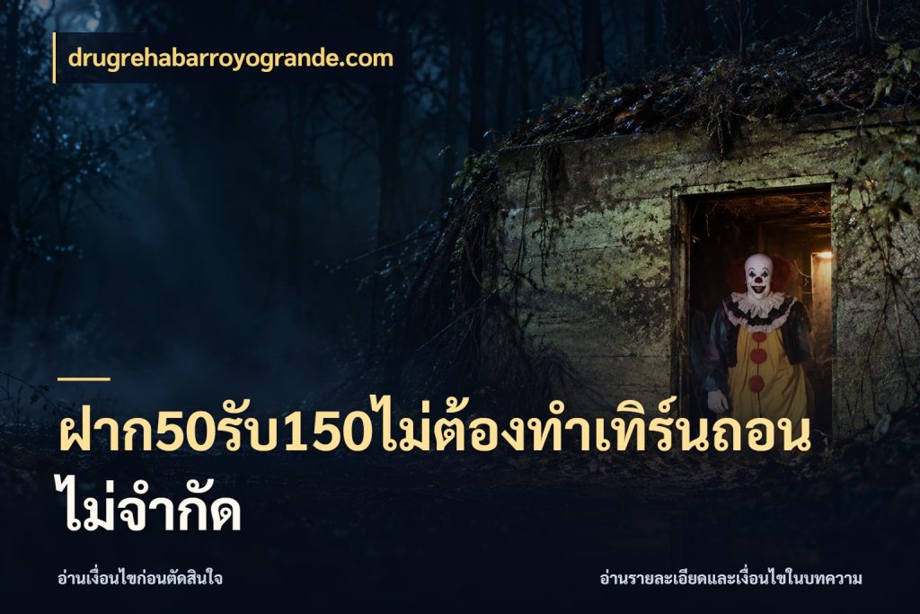 ฝาก50รับ150ไม่ต้องทําเทิร์นถอนไม่จํากัด จับประเด็นยอดรับก่อนเลือกความสนุก สไตล์ drugrehabarroyogrande.com