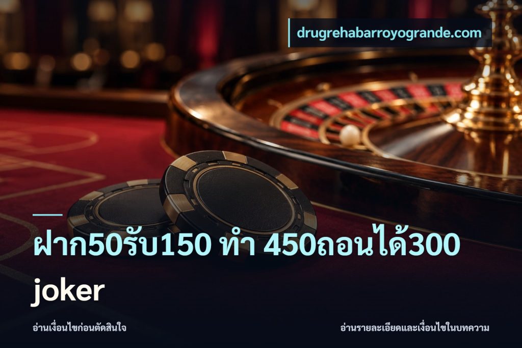 ฝาก50รับ150 ทํา 450ถอนได้300 joker