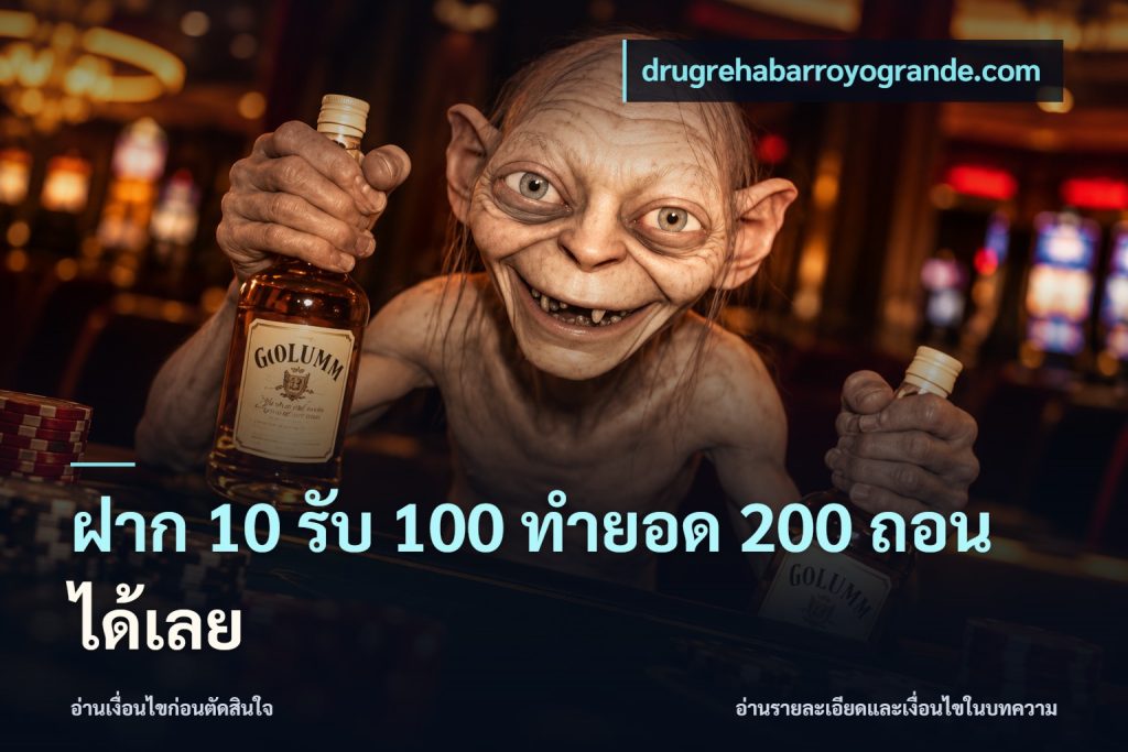 ฝาก 10 รับ 100 ทํายอด 200 ถอนได้เลย