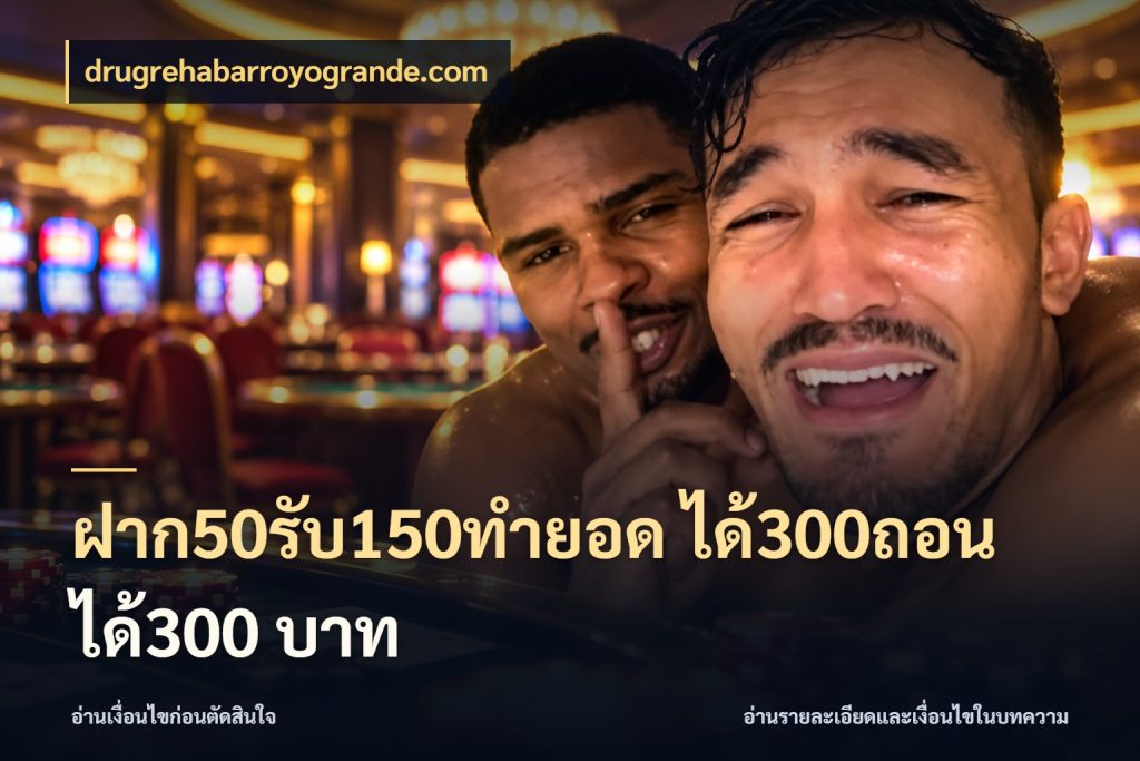 ฝาก50รับ150ทํายอด ได้300ถอนได้300 บาท สายโบนัสเลือกจังหวะสนุกได้อย่างไร สไตล์ drugrehabarroyogrande.com