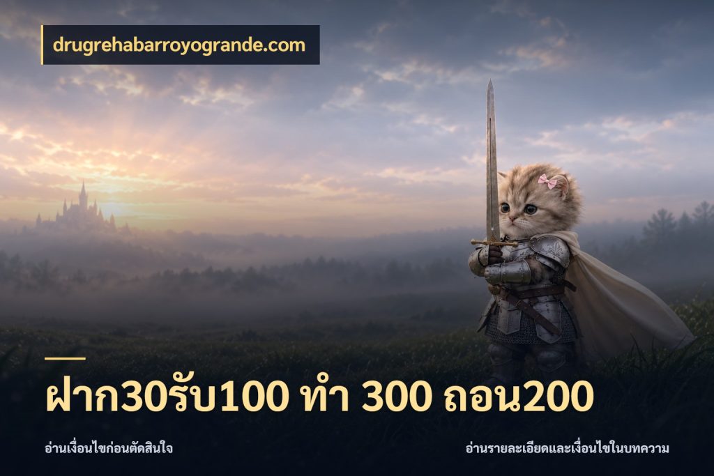 ฝาก30รับ100 ทํา 300 ถอน200 โปรยอดรับที่สายเกมสนใจ กับ drugrehabarroyogrande.com