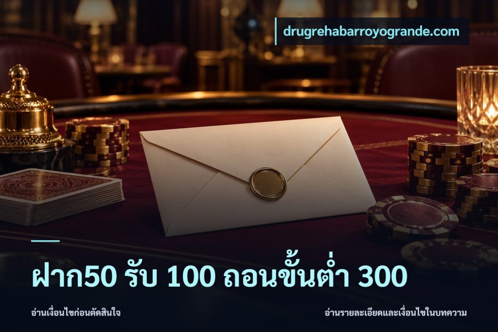 ฝาก50 รับ 100 ถอนขั้นต่ํา 300