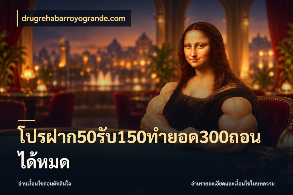 โปรฝาก50รับ150ทํายอด300ถอนได้หมด เปิดมุมโปรให้เข้ากับเกมแนวโปรด ในมุม drugrehabarroyogrande.com