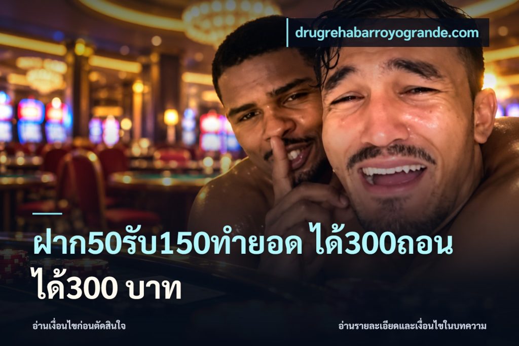 ฝาก50รับ150ทำยอด ได้300ถอนได้300 บาท