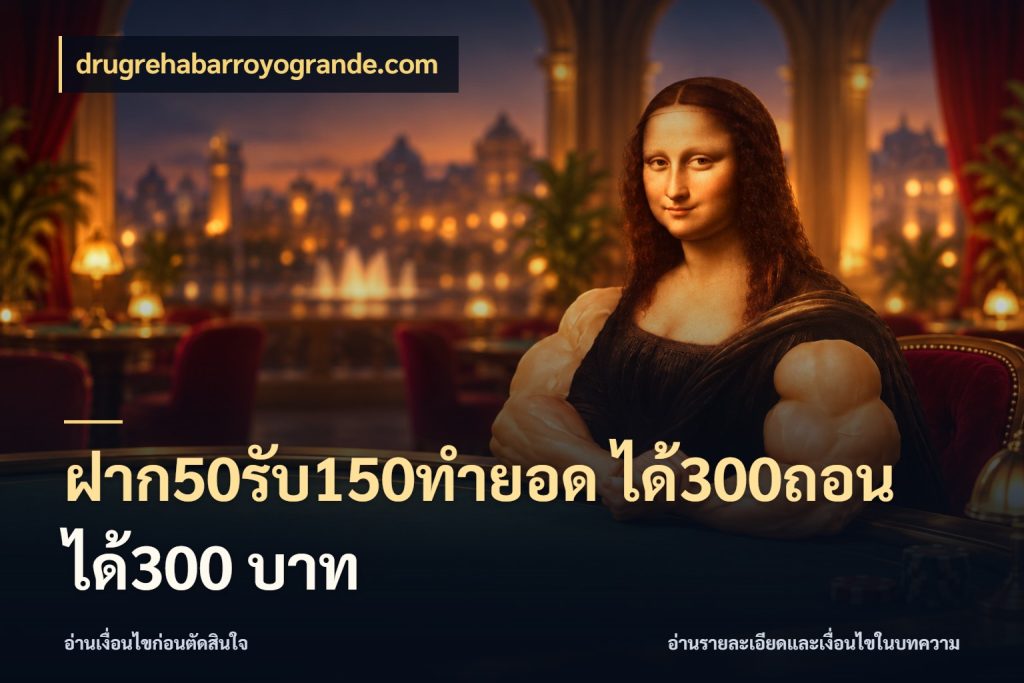 ฝาก50รับ150ทำยอด ได้300ถอนได้300 บาท จับประเด็นยอดรับก่อนเลือกความสนุก สไตล์ drugrehabarroyogrande.com