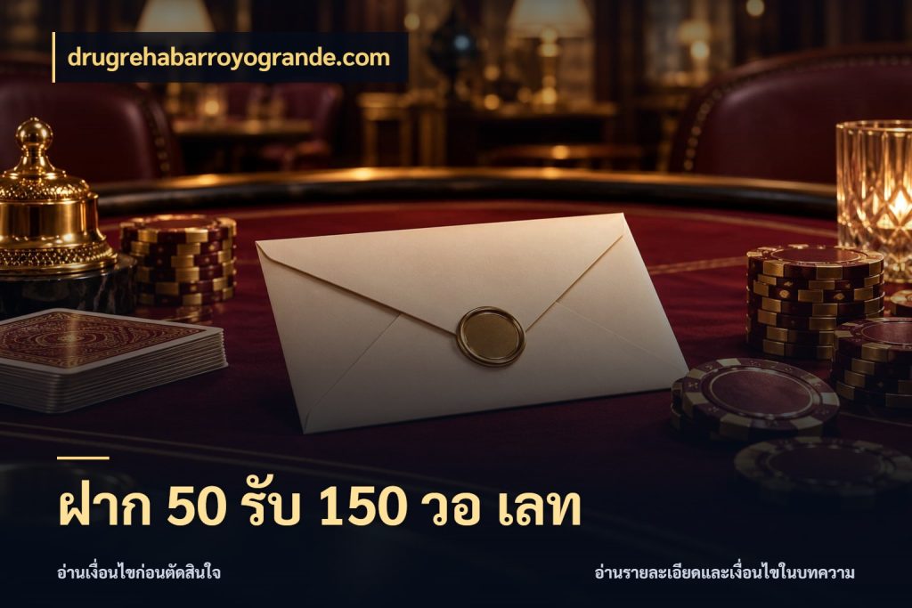 ฝาก 50 รับ 150 วอ เลท โปรยอดรับที่สายเกมสนใจ สไตล์ drugrehabarroyogrande.com