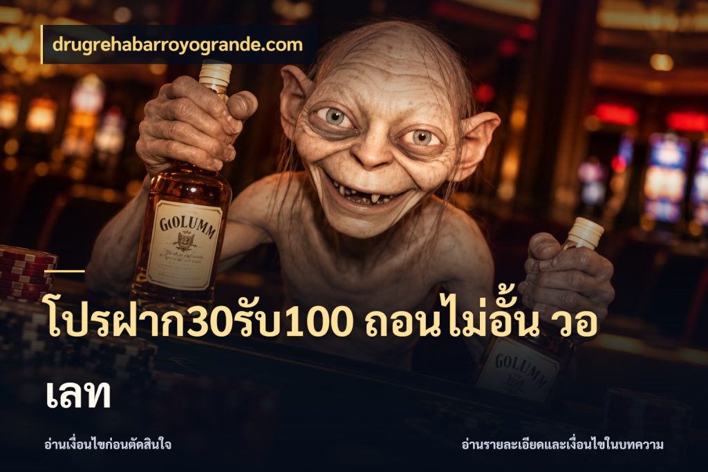 โปรฝาก30รับ100 ถอนไม่อั้น วอ เลท ยอดฝากและยอดรับในมุมของคนชอบลุ้น กับ drugrehabarroyogrande.com