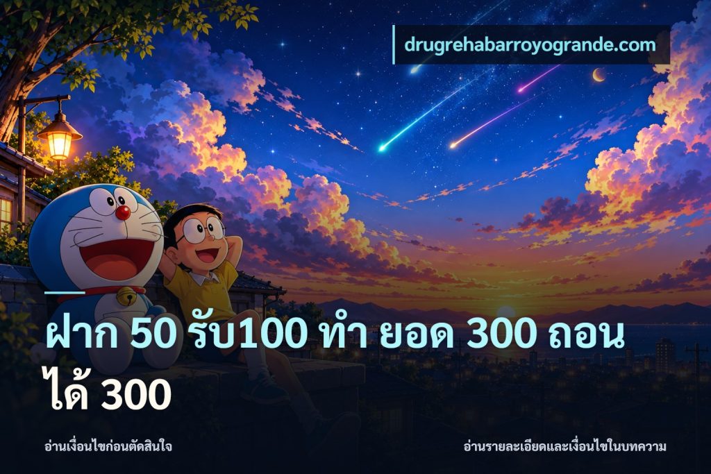 ฝาก 50 รับ100 ทํา ยอด 300 ถอนได้ 300