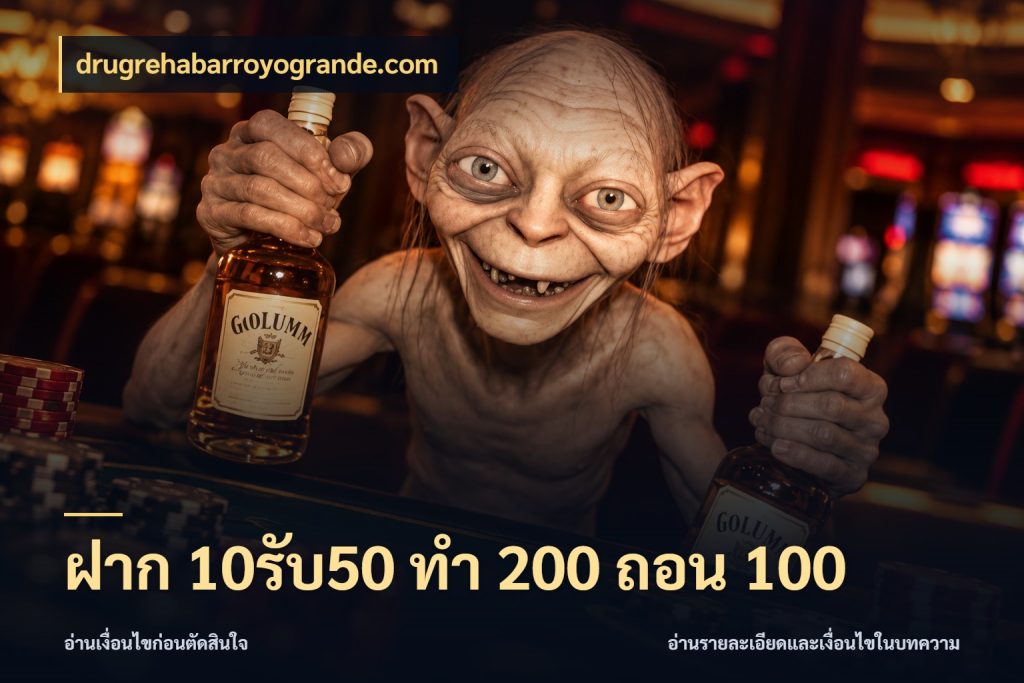 ฝาก 10รับ50 ทํา 200 ถอน 100 โปรกับเกมที่ชอบเลือกให้ตรงสไตล์ กับ drugrehabarroyogrande.com