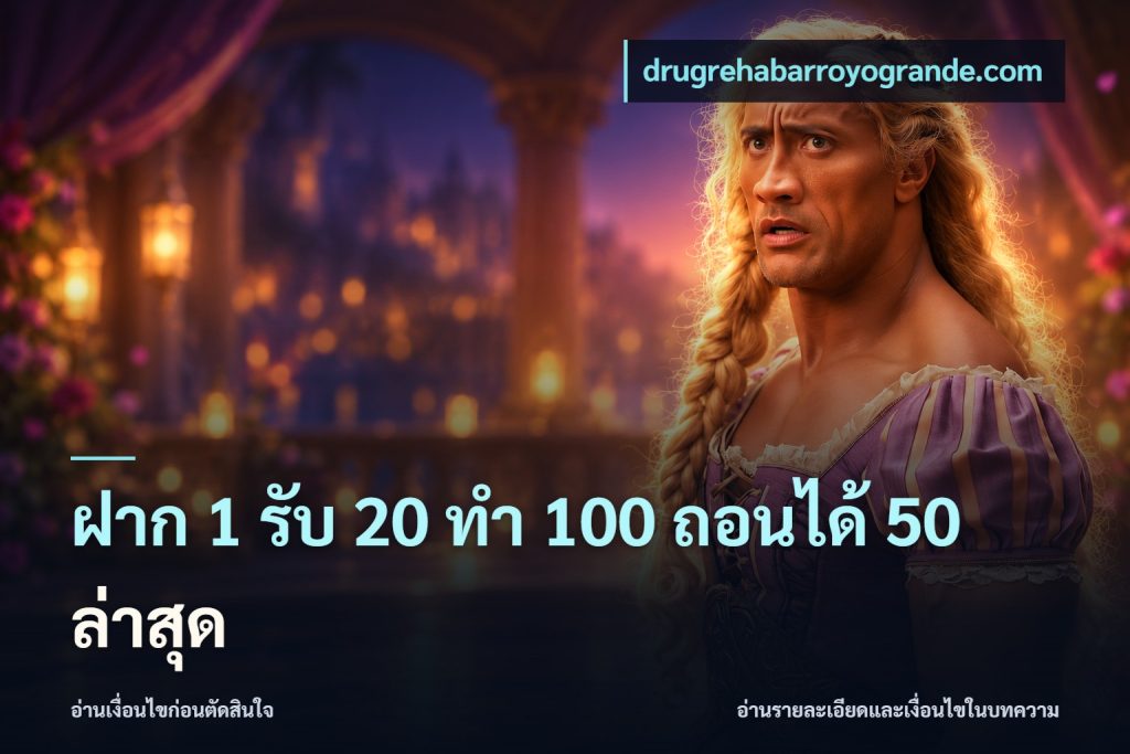 ฝาก 1 รับ 20 ทำ 100 ถอนได้ 50 ล่าสุด
